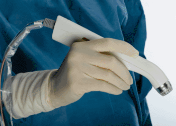 Image: The MarginProbe System disposable probe unit (Photo courtesy of Dune Medical Devices).